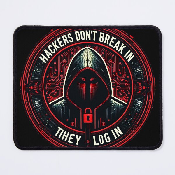 Item preview, Hackers Don't Break In They Login! designed and sold by Gnfree.