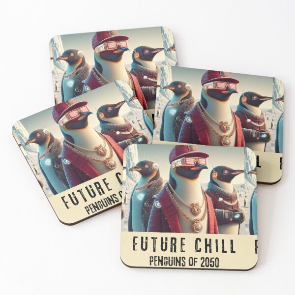 Item preview, Future Chill: Penguins of 2050 designed and sold by alkareem-ca.