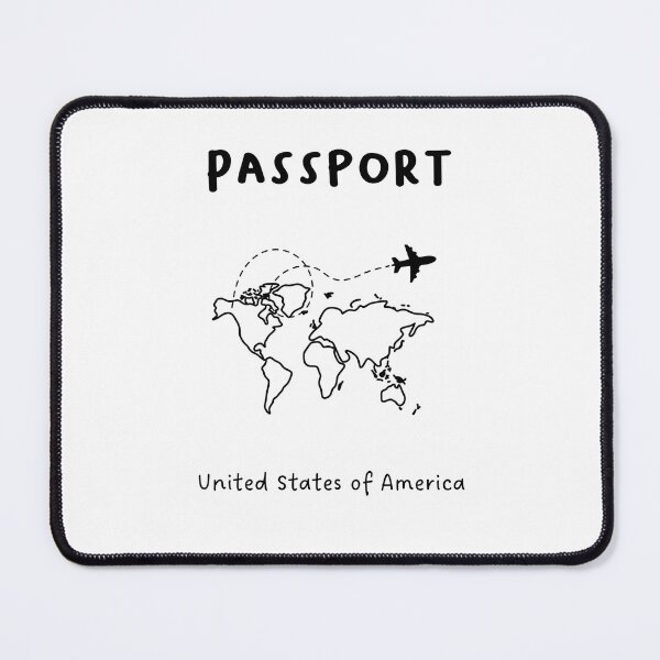 Item preview, United States of America | Passport Design | Travel or Global Exploration | Minimalist Design designed and sold by RM-Journey.