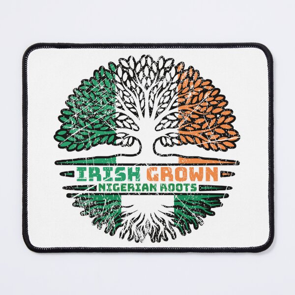 Item preview, Nigeria Nigerian Irish Ireland Tree Roots Flag designed and sold by FlagX.