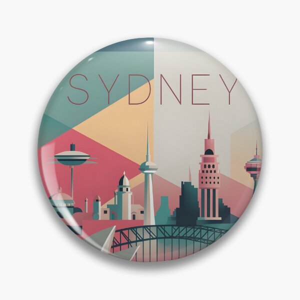 Item preview, Harbor Hues: A Retro Sydney Skyline designed and sold by DIUMERI.