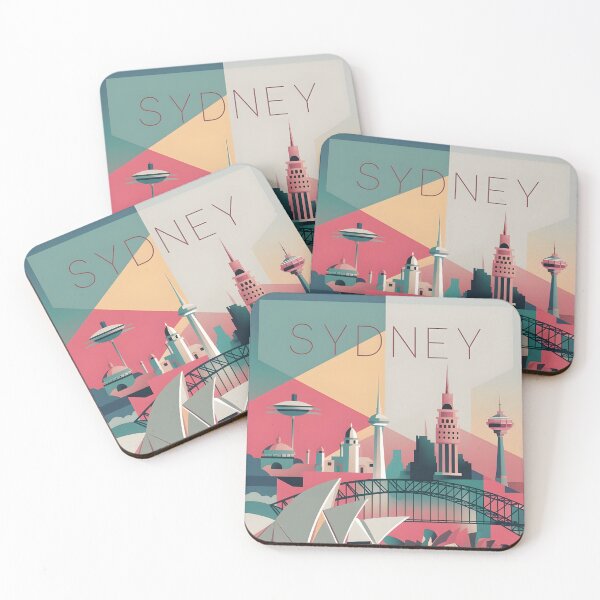 Item preview, Harbor Hues: A Retro Sydney Skyline designed and sold by DIUMERI.