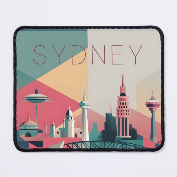 Item preview, Harbor Hues: A Retro Sydney Skyline designed and sold by DIUMERI.