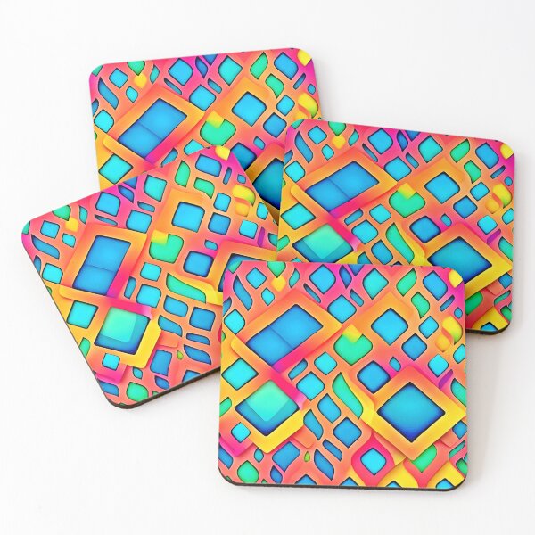 Item preview, Vibrant Geometric Abstract Art designed and sold by Health And Fitness Posts e-Store.