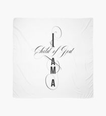 Christian Quote - Ich bin ein Kind Gottes - Cross Text Design Tuch