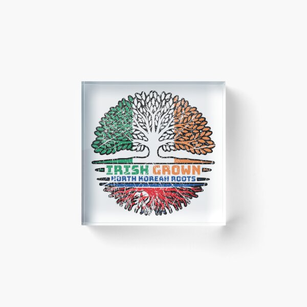 Item preview, North Korea North Korean Irish Ireland Tree Roots Flag designed and sold by FlagX.