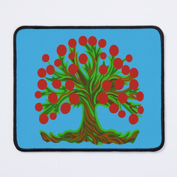 Item preview, Bold and Bright Red Apple Tree designed and sold by LiaIsabellaArt.