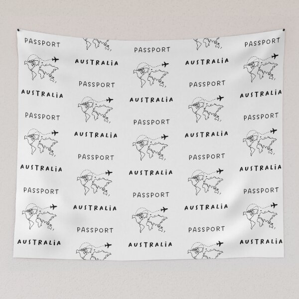 Artikelvorschau, Australien | Passdesign | Reisen oder globale Erkundung | Minimalistisches Design entworfen und verkauft von RM-Journey.
