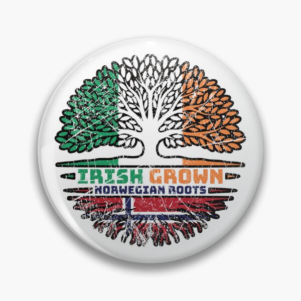 Item preview, Norway Norwegian Irish Ireland Tree Roots Flag designed and sold by FlagX.