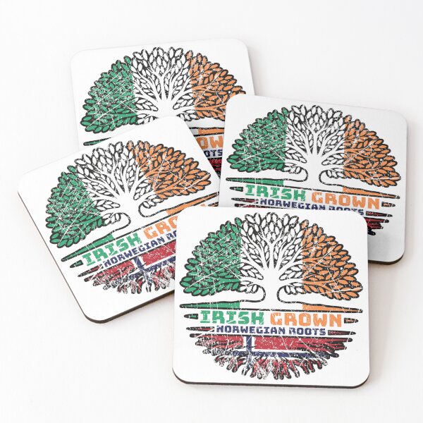Item preview, Norway Norwegian Irish Ireland Tree Roots Flag designed and sold by FlagX.