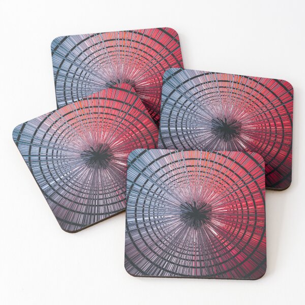 Item preview, Red & Blue Space Wave Time Warp designed and sold by AbstractLives.