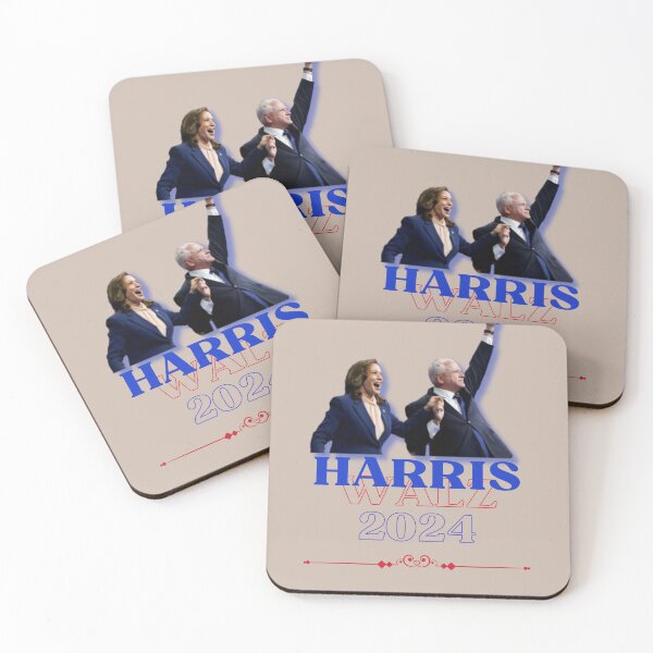 Item preview, Harris Walz 2024 Democrat Blue Red and Brown designed and sold by amyshira7.