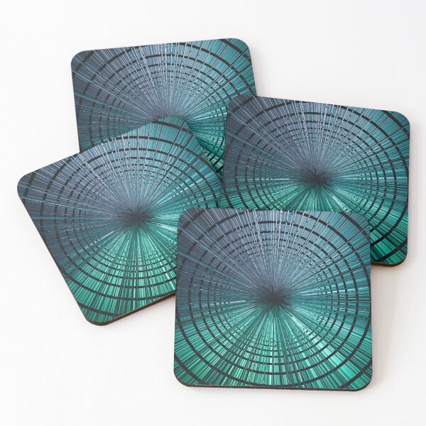 Item preview, Green Space Wave Time Warp designed and sold by AbstractLives.
