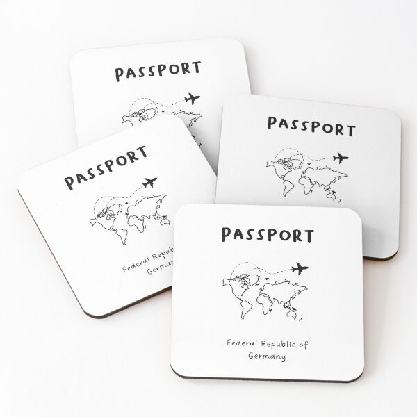 Item preview, Federal Republic of Germany | Passport Design | Travel or Global Exploration | Minimalist Design designed and sold by RM-Journey.