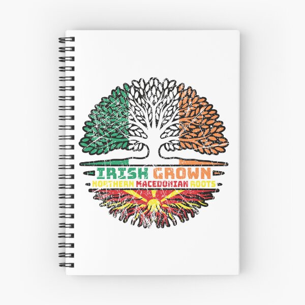 Item preview, Northern Macedonia Northern Macedonian Irish Ireland Tree Roots Flag designed and sold by FlagX.