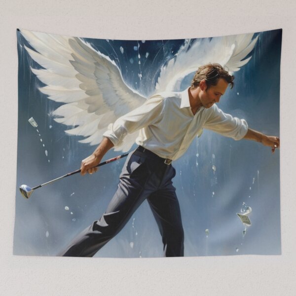 Item preview, Angels play golf designed and sold by Gina-rin.