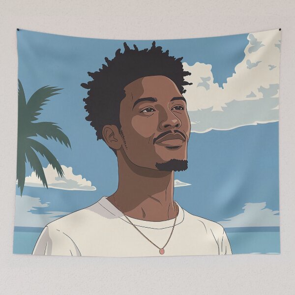 Item preview, Bahamian man, portrait | Anime style designed and sold by ComicsFactory.