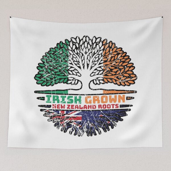 Item preview, New Zealand New Zealand Irish Ireland Tree Roots Flag designed and sold by FlagX.