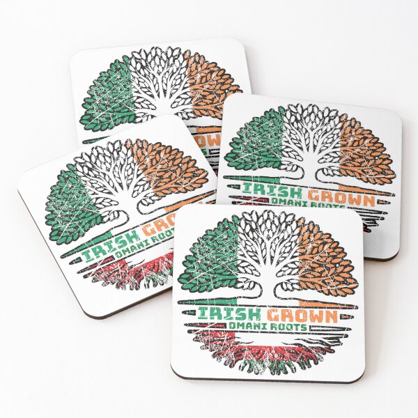Item preview, Oman Omani Irish Ireland Tree Roots Flag designed and sold by FlagX.