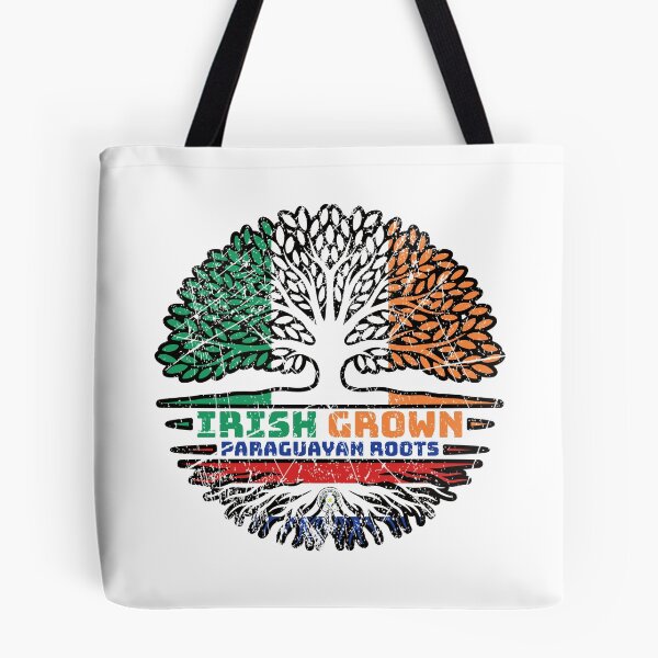 Item preview, Paraguay Paraguayan Irish Ireland Tree Roots Flag designed and sold by FlagX.