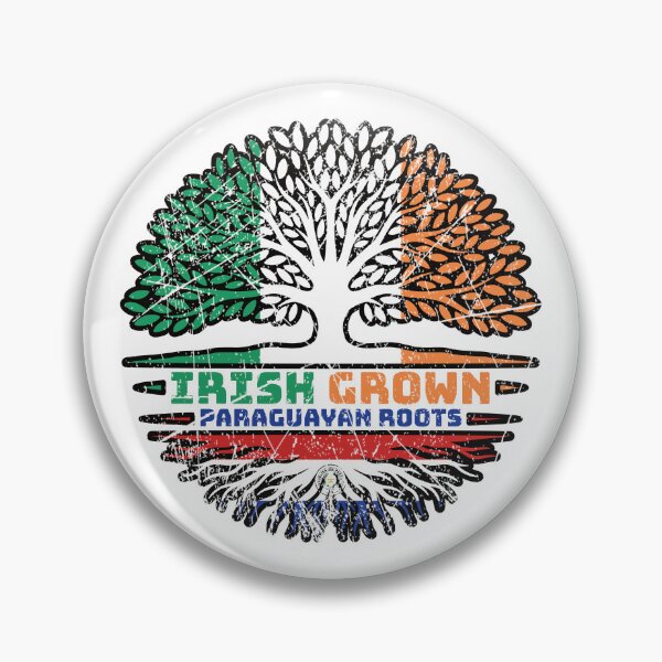 Item preview, Paraguay Paraguayan Irish Ireland Tree Roots Flag designed and sold by FlagX.