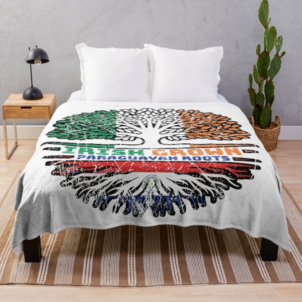 Item preview, Paraguay Paraguayan Irish Ireland Tree Roots Flag designed and sold by FlagX.