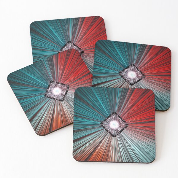 Item preview, Green & Red Space Wave Time Warp designed and sold by AbstractLives.