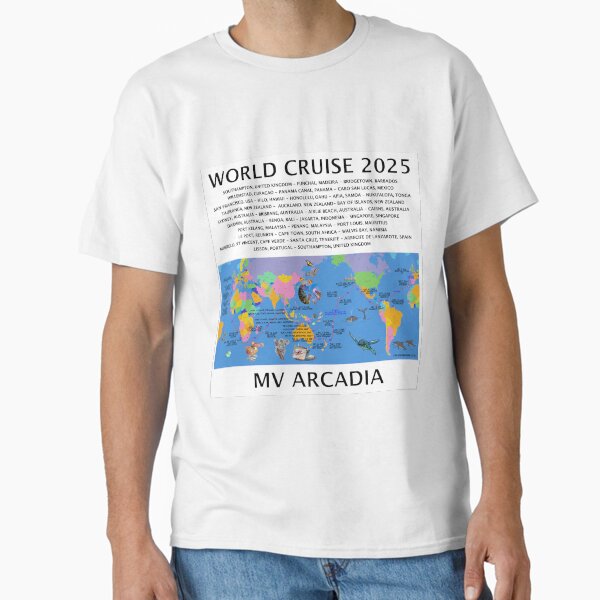 Item preview, P@O 2025 J501 WORLD CRUISE FULLY ILLUSTRATED ROUTE MAP designed and sold by stilgoe.