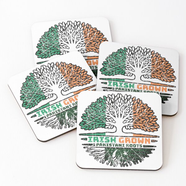 Item preview, Pakistan Pakistani Irish Ireland Tree Roots Flag designed and sold by FlagX.