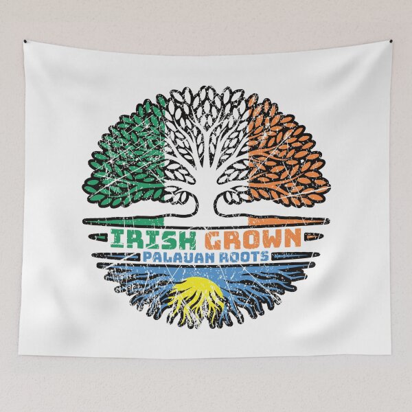 Item preview, Palau Palauan Irish Ireland Tree Roots Flag designed and sold by FlagX.