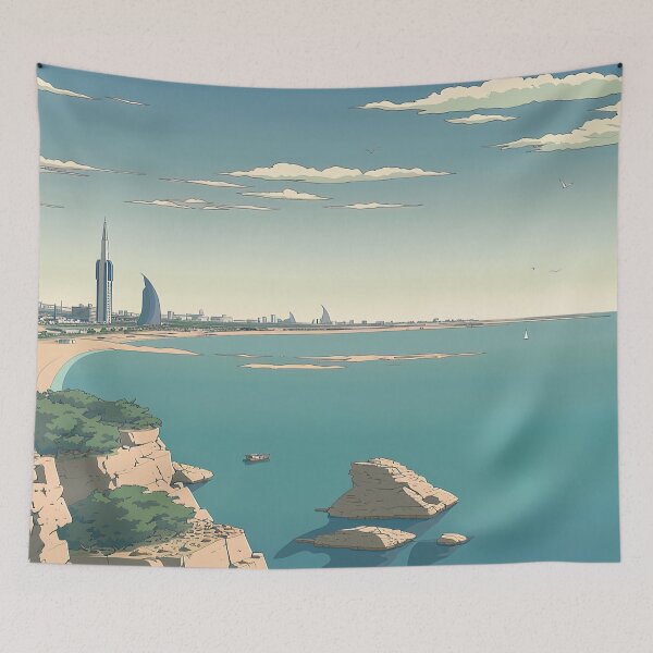 Item preview, Bahrain landscape | Anime style designed and sold by ComicsFactory.