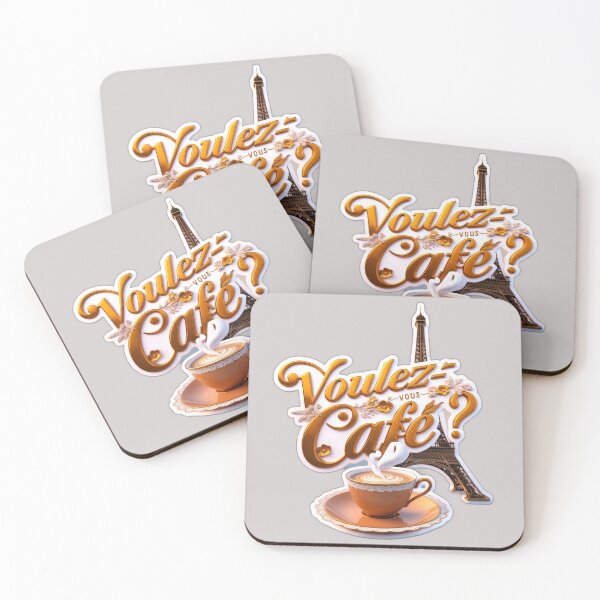 Item preview, Voulez-vous cafe?  designed and sold by Khala.