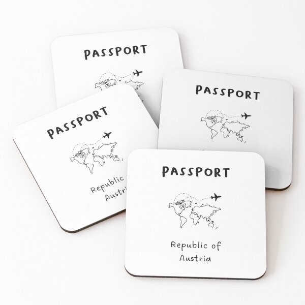 Item preview, Republic of Austria | Passport Design | Travel or Global Exploration | Minimalist Design designed and sold by RM-Journey.