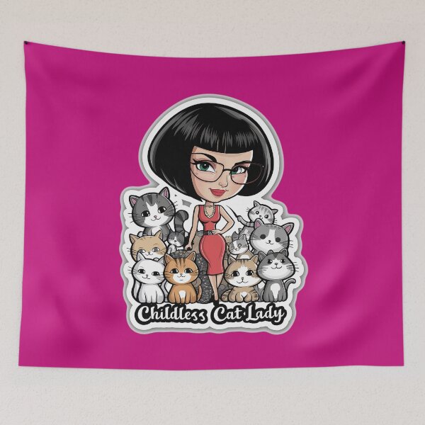Item preview, Childless Cat Lady | Purrrr | Cat | Kitten designed and sold by RedCircleArt.