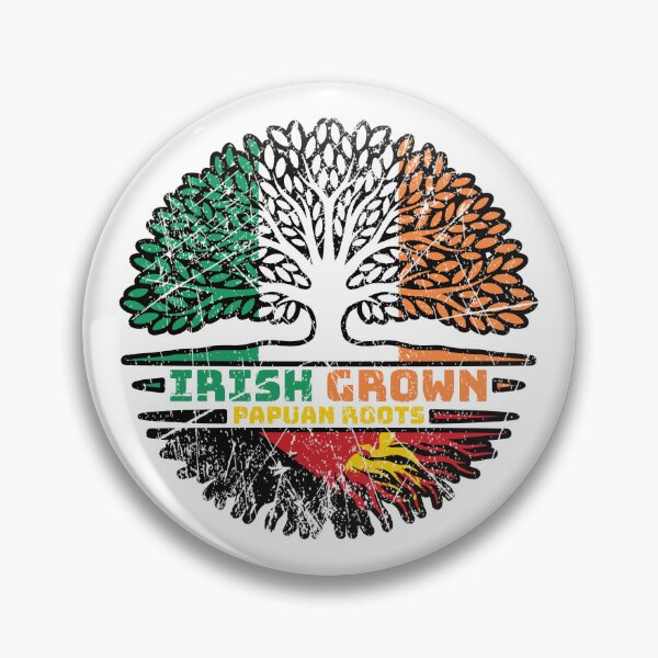 Item preview, Papua Papuan Irish Ireland Tree Roots Flag designed and sold by FlagX.