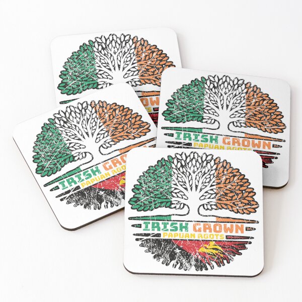 Item preview, Papua Papuan Irish Ireland Tree Roots Flag designed and sold by FlagX.