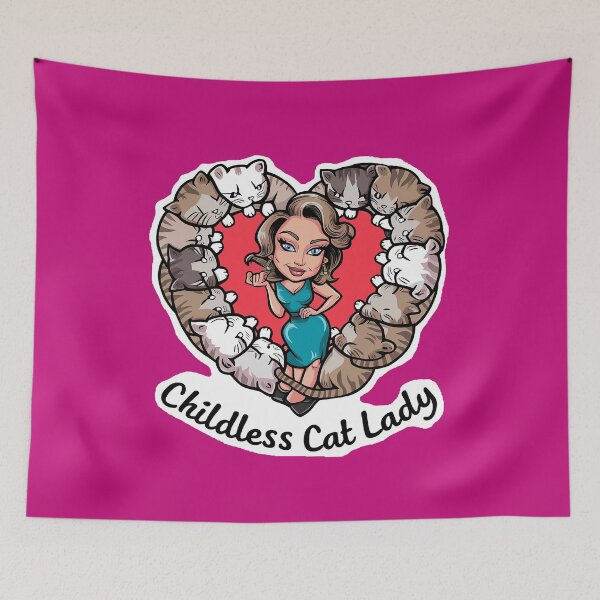 Item preview, Childless Cat Lady | Purrrr | Cat | Kitten designed and sold by RedCircleArt.