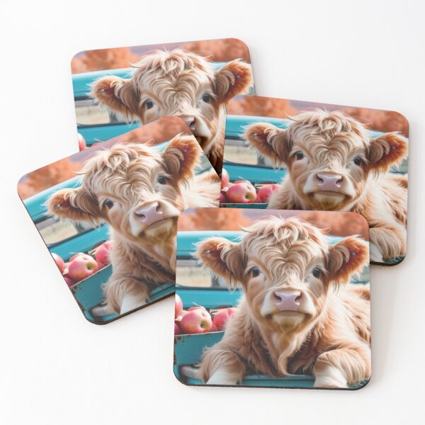 Item preview, Small Highland, cow on a loading area designed and sold by Gina-rin.