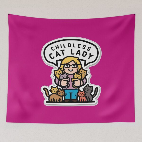 Item preview, Childless Cat Lady | Purrrr | Cat | Kitten designed and sold by RedCircleArt.