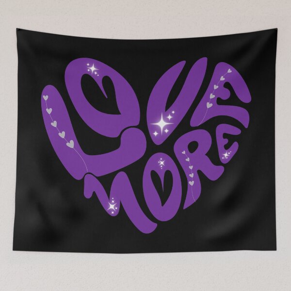 Item preview, Love More - Purple designed and sold by Eranthe Bernardo.
