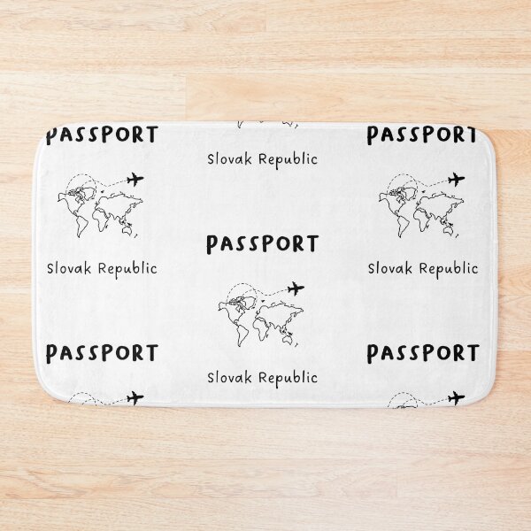 Artikelvorschau, Slowakische Republik | Reisepass-Design | Reisen oder globale Erkundung | Minimalistisches Design entworfen und verkauft von RM-Journey.