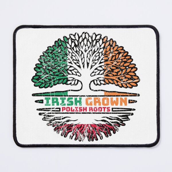 Item preview, Poland Polish Irish Ireland Tree Roots Flag designed and sold by FlagX.