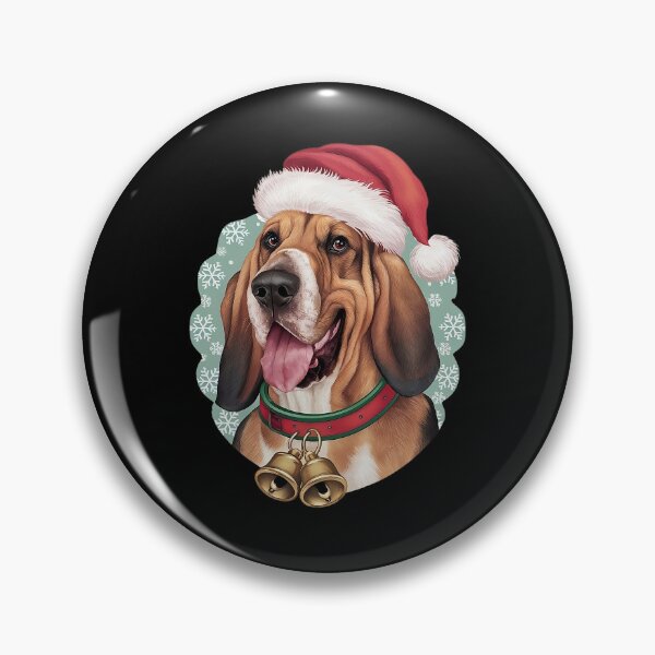 Artikelvorschau, Niedlich, Lustig, Bluthund, In, Weihnachtsmütze entworfen und verkauft von canvadreamer444.