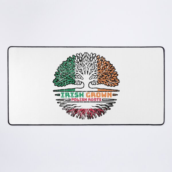 Item preview, Poland Polish Irish Ireland Tree Roots Flag designed and sold by FlagX.