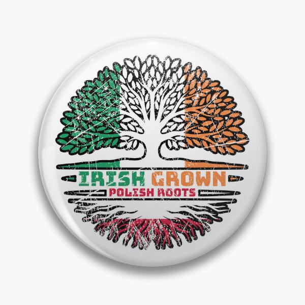Item preview, Poland Polish Irish Ireland Tree Roots Flag designed and sold by FlagX.