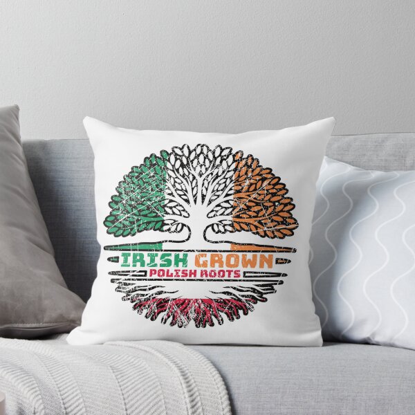 Item preview, Poland Polish Irish Ireland Tree Roots Flag designed and sold by FlagX.