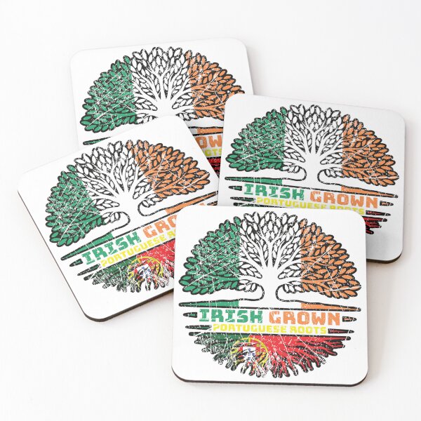 Item preview, Portugal Portuguese Irish Ireland Tree Roots Flag designed and sold by FlagX.