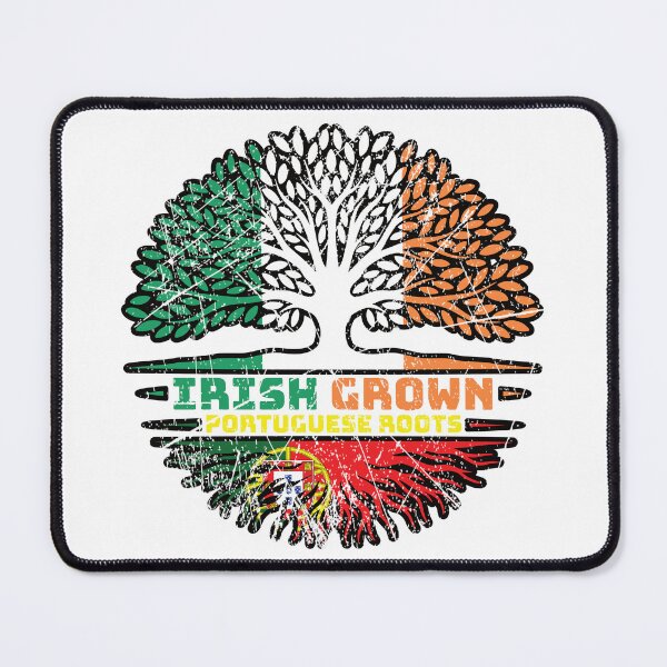 Item preview, Portugal Portuguese Irish Ireland Tree Roots Flag designed and sold by FlagX.