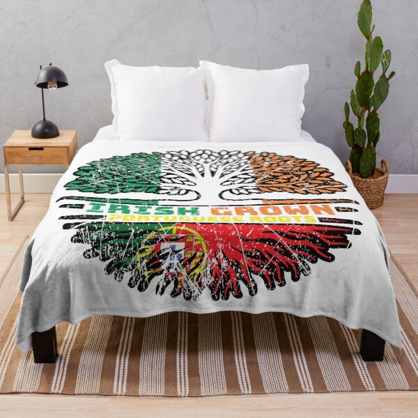 Item preview, Portugal Portuguese Irish Ireland Tree Roots Flag designed and sold by FlagX.