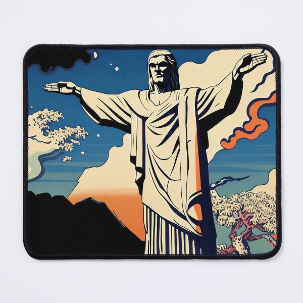 Item preview, Katsushika Hosukai Christ the Redeemer of Brazil designed and sold by Jese345.